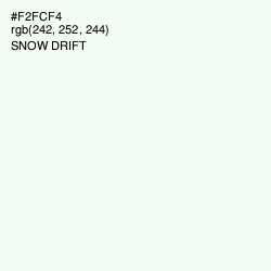 #F2FCF4 - Snow Drift Color Image